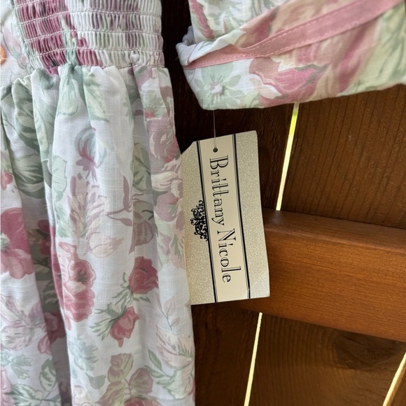 Vintage Brittany Nicole Floral Long Sleeve Dress - Picture 3 of 6